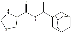 N-[1-(1-adamantyl)ethyl]-1,3-thiazolidine-4-carboxamide Structure
