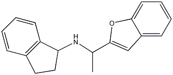 N-[1-(1-benzofuran-2-yl)ethyl]-2,3-dihydro-1H-inden-1-amine Structure