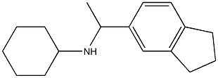 N-[1-(2,3-dihydro-1H-inden-5-yl)ethyl]cyclohexanamine Structure