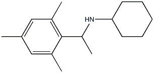 N-[1-(2,4,6-trimethylphenyl)ethyl]cyclohexanamine 구조식 이미지