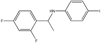 N-[1-(2,4-difluorophenyl)ethyl]-4-iodoaniline 구조식 이미지