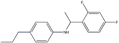 N-[1-(2,4-difluorophenyl)ethyl]-4-propylaniline 구조식 이미지