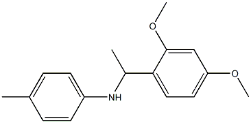 N-[1-(2,4-dimethoxyphenyl)ethyl]-4-methylaniline 구조식 이미지