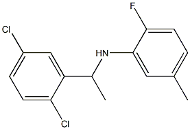 N-[1-(2,5-dichlorophenyl)ethyl]-2-fluoro-5-methylaniline Structure