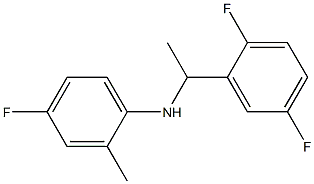 N-[1-(2,5-difluorophenyl)ethyl]-4-fluoro-2-methylaniline 구조식 이미지