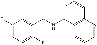 N-[1-(2,5-difluorophenyl)ethyl]quinolin-5-amine 구조식 이미지