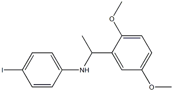 N-[1-(2,5-dimethoxyphenyl)ethyl]-4-iodoaniline Structure