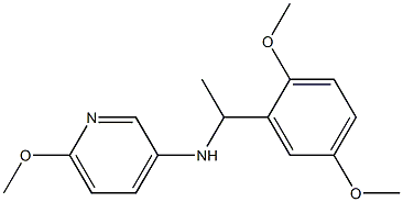 N-[1-(2,5-dimethoxyphenyl)ethyl]-6-methoxypyridin-3-amine 구조식 이미지