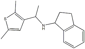 N-[1-(2,5-dimethylthiophen-3-yl)ethyl]-2,3-dihydro-1H-inden-1-amine 구조식 이미지