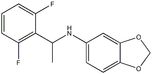 N-[1-(2,6-difluorophenyl)ethyl]-2H-1,3-benzodioxol-5-amine 구조식 이미지