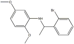 N-[1-(2-bromophenyl)ethyl]-2,5-dimethoxyaniline 구조식 이미지