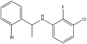 N-[1-(2-bromophenyl)ethyl]-3-chloro-2-fluoroaniline Structure
