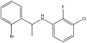 N-[1-(2-bromophenyl)ethyl]-3-chloro-2-fluoroaniline 구조식 이미지