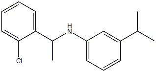 N-[1-(2-chlorophenyl)ethyl]-3-(propan-2-yl)aniline 구조식 이미지