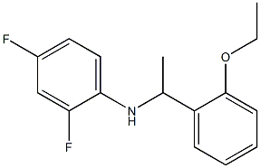 N-[1-(2-ethoxyphenyl)ethyl]-2,4-difluoroaniline Structure