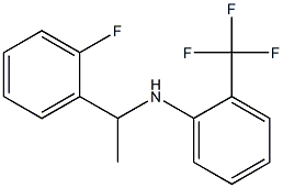 N-[1-(2-fluorophenyl)ethyl]-2-(trifluoromethyl)aniline Structure