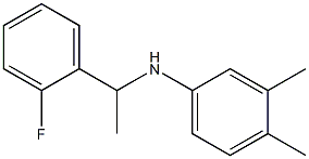 N-[1-(2-fluorophenyl)ethyl]-3,4-dimethylaniline Structure
