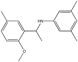 N-[1-(2-methoxy-5-methylphenyl)ethyl]-3,5-dimethylaniline 구조식 이미지