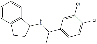 N-[1-(3,4-dichlorophenyl)ethyl]-2,3-dihydro-1H-inden-1-amine Structure