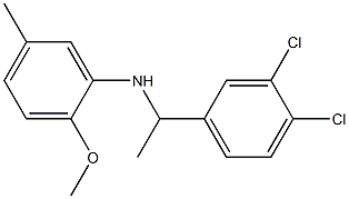 N-[1-(3,4-dichlorophenyl)ethyl]-2-methoxy-5-methylaniline 구조식 이미지