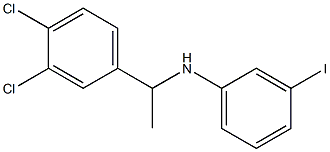 N-[1-(3,4-dichlorophenyl)ethyl]-3-iodoaniline 구조식 이미지