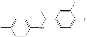 N-[1-(3,4-difluorophenyl)ethyl]-4-methylaniline 구조식 이미지