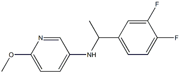 N-[1-(3,4-difluorophenyl)ethyl]-6-methoxypyridin-3-amine 구조식 이미지