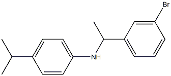 N-[1-(3-bromophenyl)ethyl]-4-(propan-2-yl)aniline 구조식 이미지