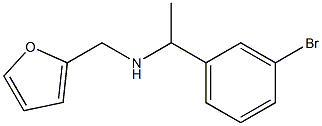 N-[1-(3-bromophenyl)ethyl]-N-(2-furylmethyl)amine 구조식 이미지