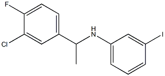 N-[1-(3-chloro-4-fluorophenyl)ethyl]-3-iodoaniline 구조식 이미지