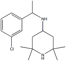 N-[1-(3-chlorophenyl)ethyl]-2,2,6,6-tetramethylpiperidin-4-amine Structure