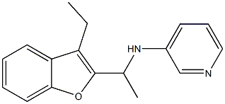 N-[1-(3-ethyl-1-benzofuran-2-yl)ethyl]pyridin-3-amine 구조식 이미지