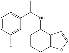 N-[1-(3-fluorophenyl)ethyl]-4,5,6,7-tetrahydro-1-benzofuran-4-amine 구조식 이미지