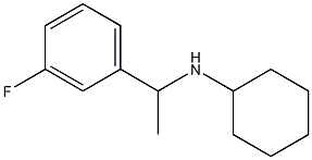 N-[1-(3-fluorophenyl)ethyl]cyclohexanamine 구조식 이미지