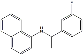 N-[1-(3-fluorophenyl)ethyl]naphthalen-1-amine 구조식 이미지