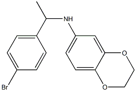 N-[1-(4-bromophenyl)ethyl]-2,3-dihydro-1,4-benzodioxin-6-amine 구조식 이미지