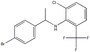 N-[1-(4-bromophenyl)ethyl]-2-chloro-6-(trifluoromethyl)aniline 구조식 이미지