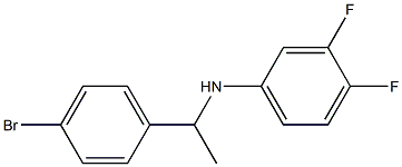 N-[1-(4-bromophenyl)ethyl]-3,4-difluoroaniline 구조식 이미지