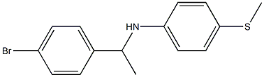 N-[1-(4-bromophenyl)ethyl]-4-(methylsulfanyl)aniline Structure