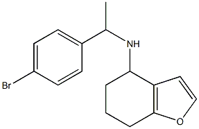 N-[1-(4-bromophenyl)ethyl]-4,5,6,7-tetrahydro-1-benzofuran-4-amine Structure