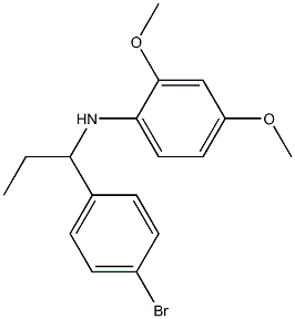 N-[1-(4-bromophenyl)propyl]-2,4-dimethoxyaniline 구조식 이미지