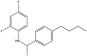 N-[1-(4-butylphenyl)ethyl]-2,4-difluoroaniline Structure