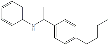 N-[1-(4-butylphenyl)ethyl]aniline 구조식 이미지