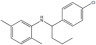 N-[1-(4-chlorophenyl)butyl]-2,5-dimethylaniline 구조식 이미지