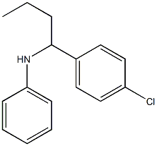 N-[1-(4-chlorophenyl)butyl]aniline 구조식 이미지