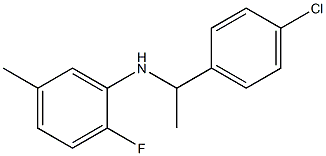 N-[1-(4-chlorophenyl)ethyl]-2-fluoro-5-methylaniline 구조식 이미지