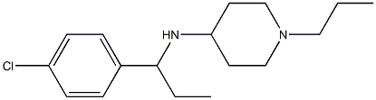 N-[1-(4-chlorophenyl)propyl]-1-propylpiperidin-4-amine Structure
