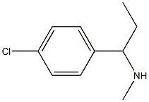 N-[1-(4-chlorophenyl)propyl]-N-methylamine 구조식 이미지