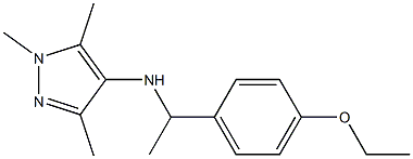 N-[1-(4-ethoxyphenyl)ethyl]-1,3,5-trimethyl-1H-pyrazol-4-amine 구조식 이미지