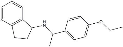 N-[1-(4-ethoxyphenyl)ethyl]-2,3-dihydro-1H-inden-1-amine 구조식 이미지